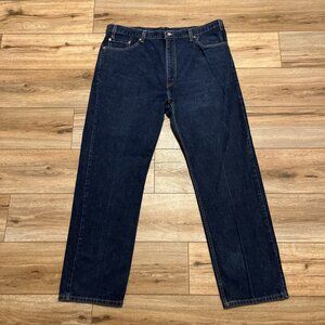 Men's VTG Levis 505 Regular Fit Denim Jeans SZ 42x32 Blue Cotton Red Tab Y2K Dad